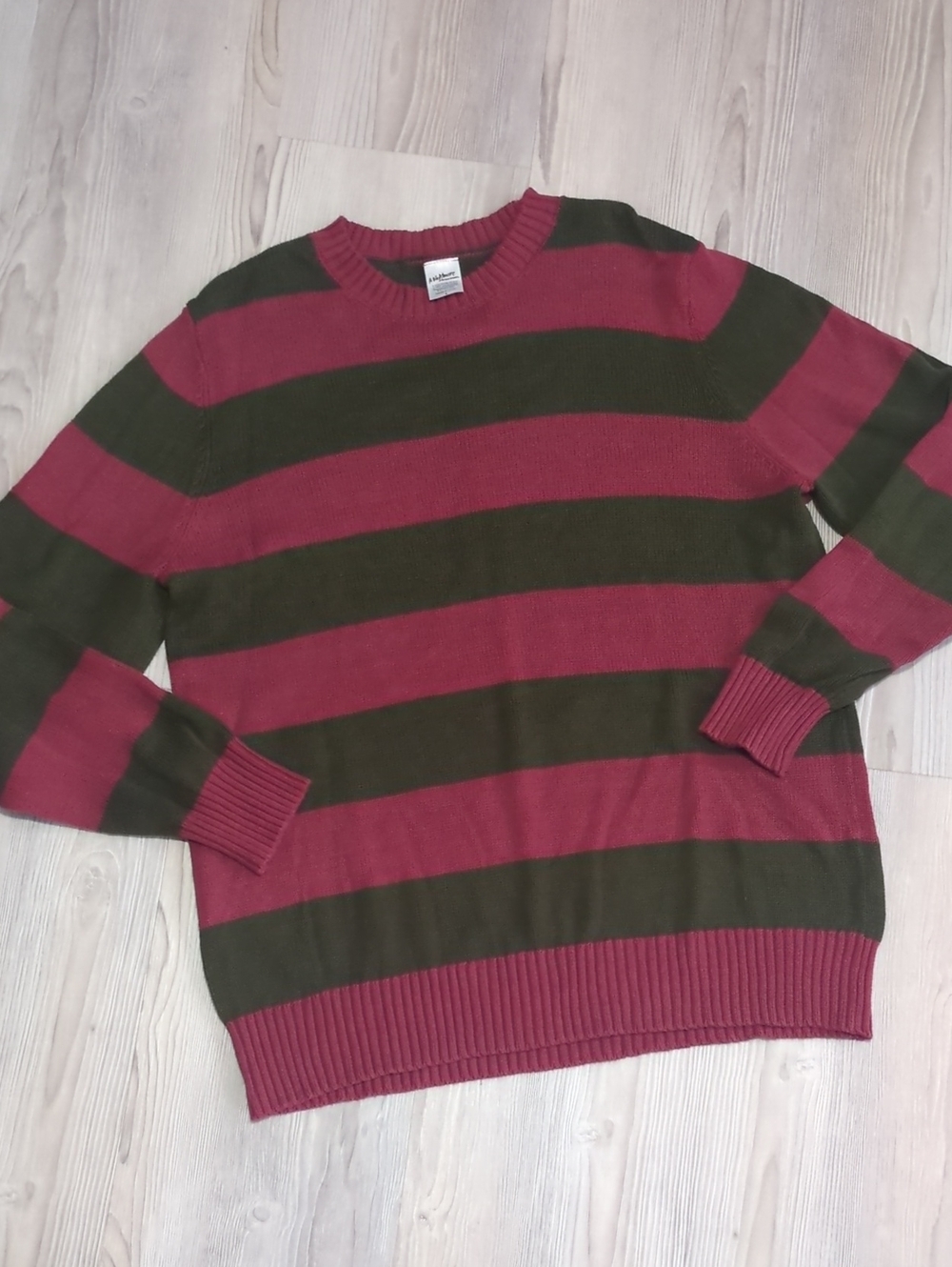 A Nightmare on Elm Street Freddy Krueger Striped Sweater Large